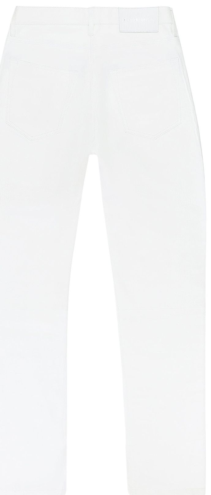 PURPLE BRAND Leather Relaxed Fit Pants White