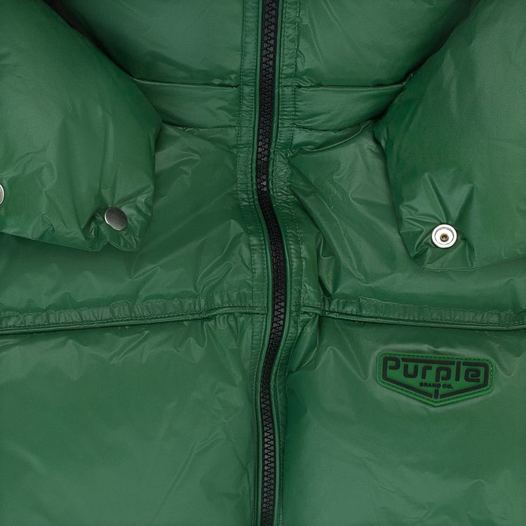 PURPLE BRAND Nylon Down Puffer Jacket Green