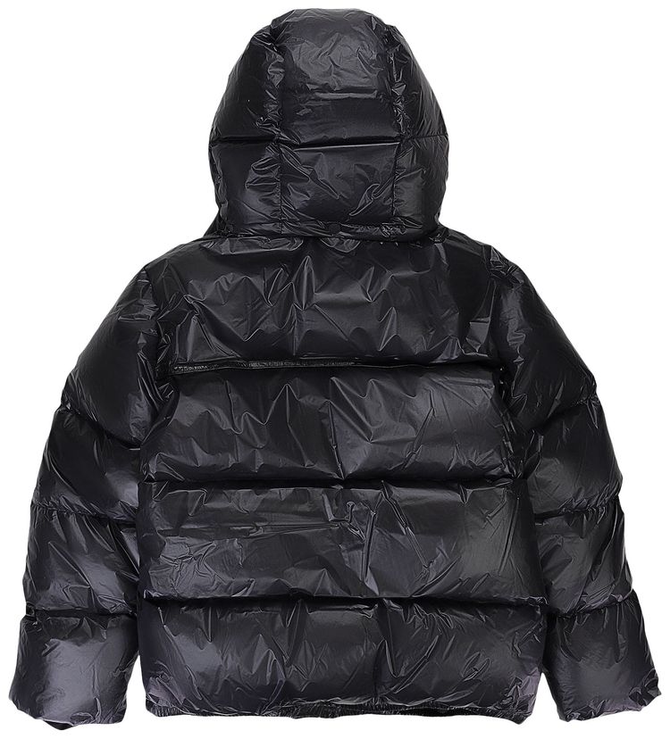 PURPLE BRAND Nylon Down Puffer Jacket Black