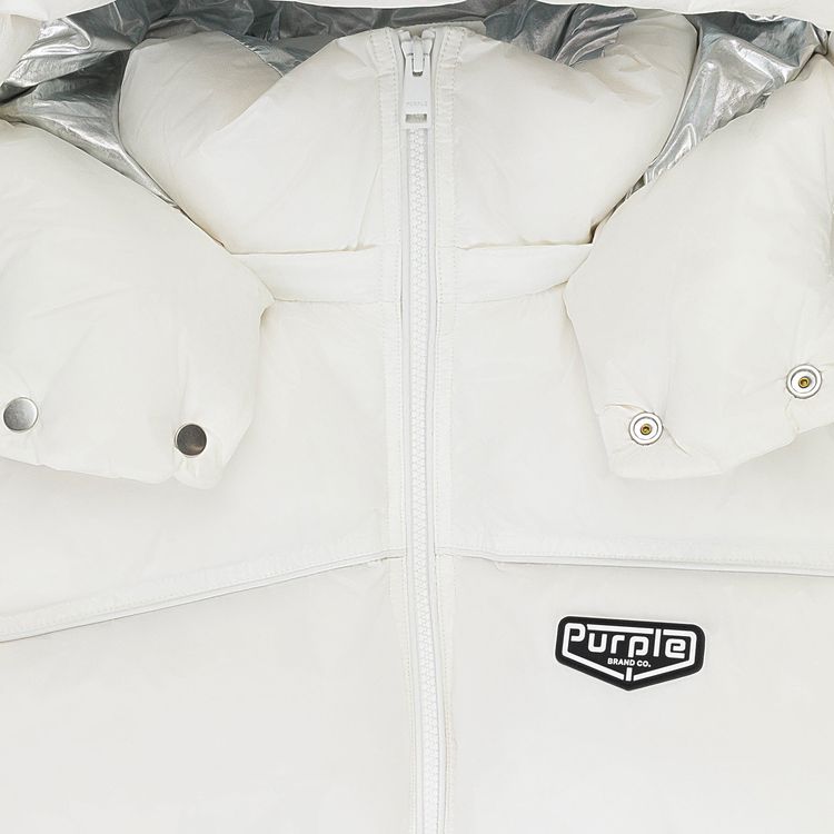 PURPLE BRAND Nylon Down Puffer Jacket White