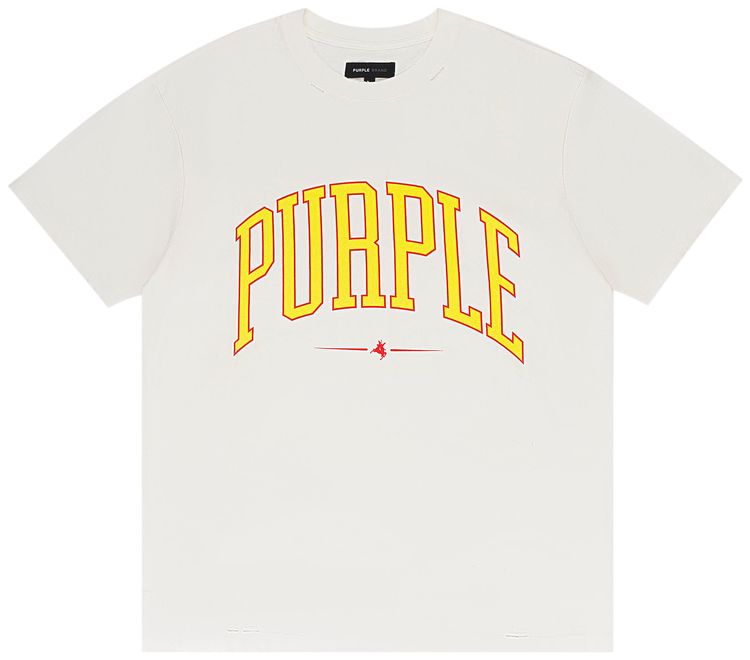 PURPLE BRAND Heavy Jersey Short Sleeve Tee Off White