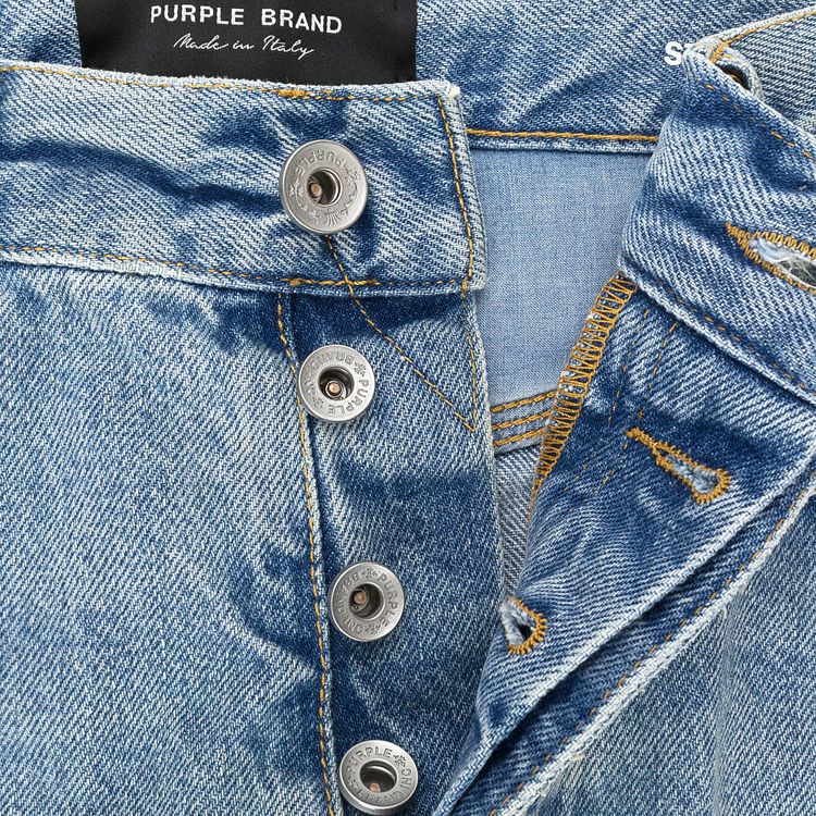 PURPLE BRAND Faded Crytal Racer Skinny Jeans Indigo