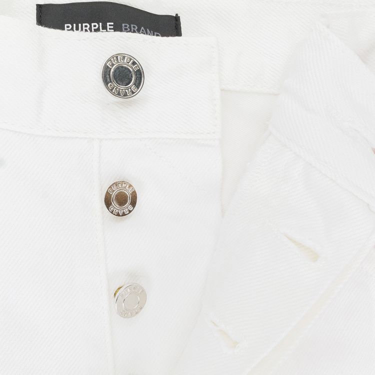 PURPLE BRAND Rinsed Baggy Skinny Jeans White