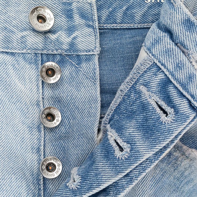 PURPLE BRAND Full Side Zip Skinny Jeans Indigo