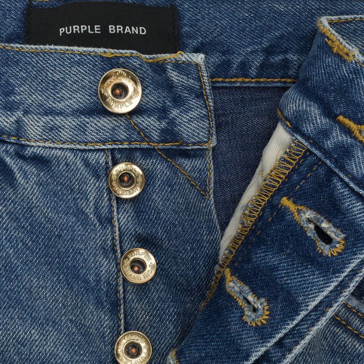 PURPLE BRAND Full Side Zip Skinny Jeans Indigo