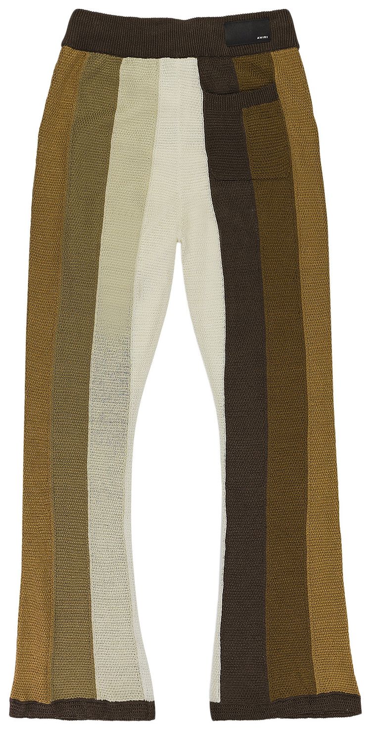 Amiri Color Block Drawstring Pants Brown