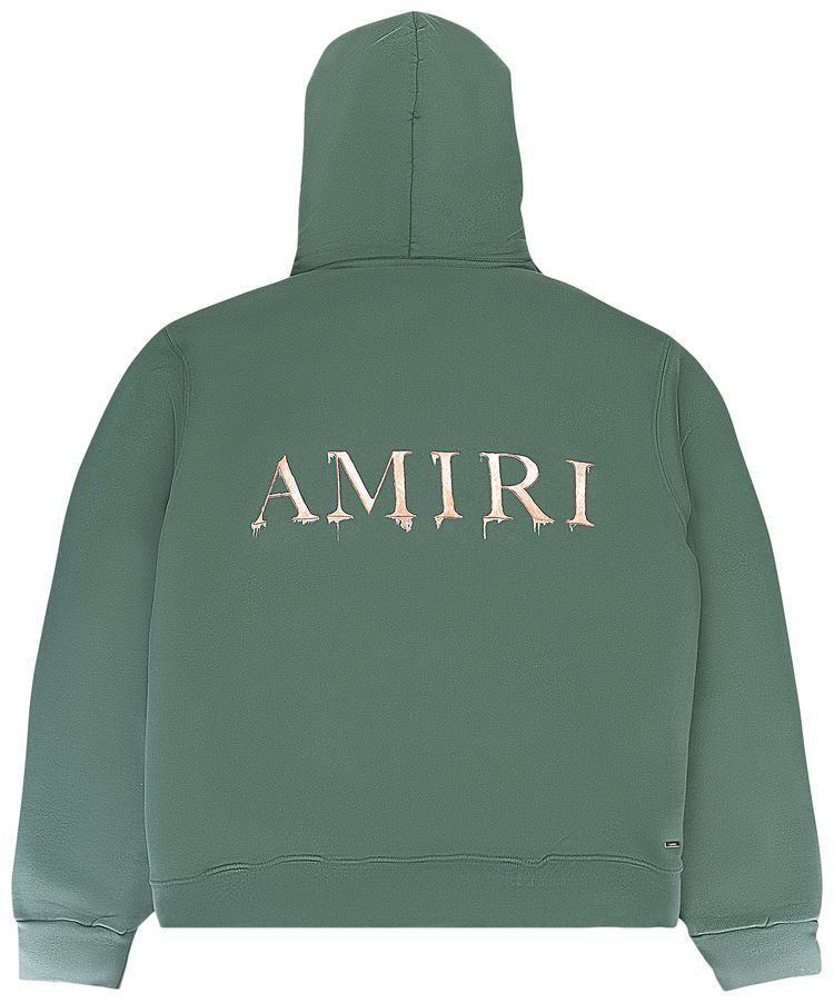 Amiri Watercolor MA Hoodie GreenPeach