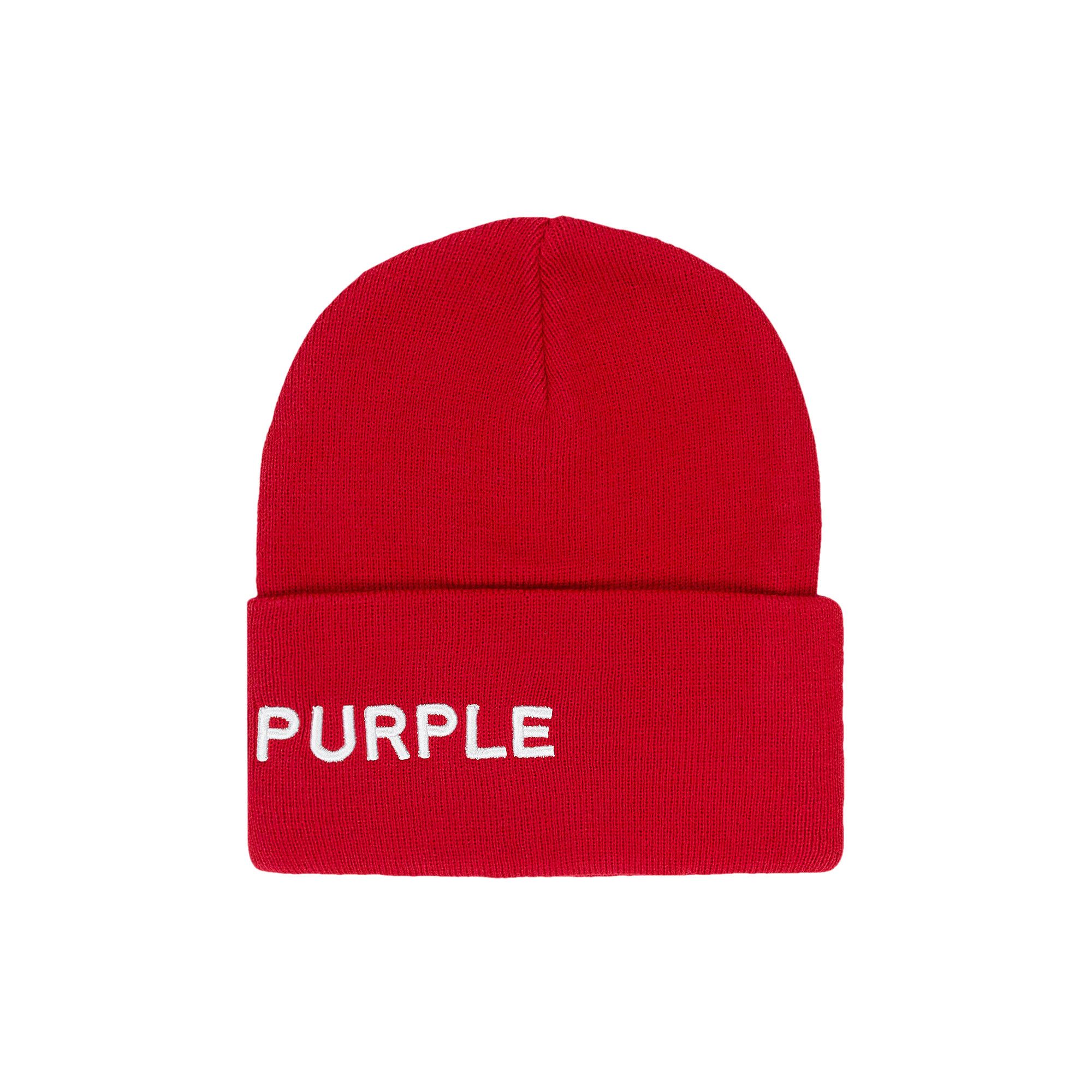 Buy PURPLE BRAND Acrylic Cuffed Hats 'Red' - P921 ABRD423 | GOAT