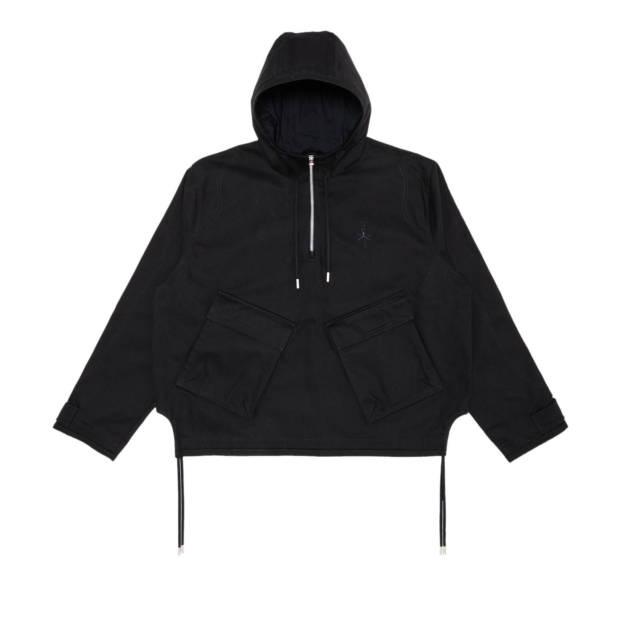Size xl Air Jordan x Travis Scott 1/2-Zip Jacket 'Black'