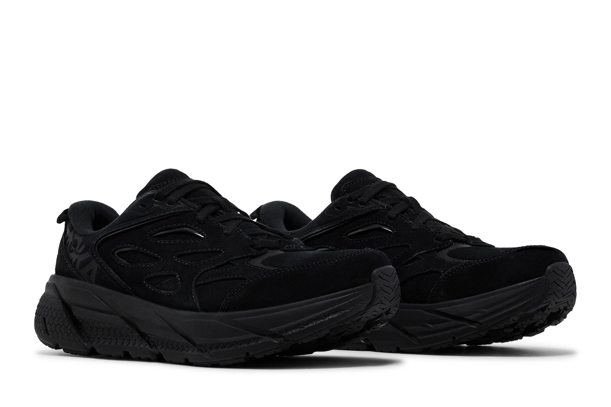Buy HOKA Clifton L Suede 'Triple Black' - 1122571 BBLC | GOAT