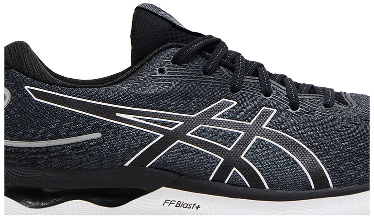 Asics Gel Nimbus 24 2E Wide Black White