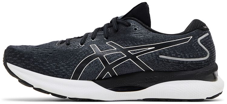 Asics Gel Nimbus 24 2E Wide Black White