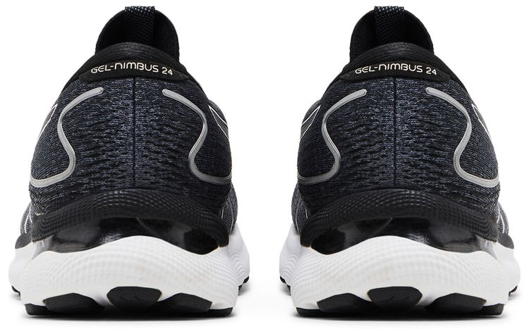Asics Gel Nimbus 24 2E Wide Black White