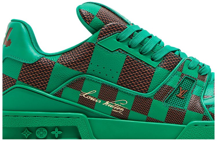 Louis Vuitton Trainer Damier Pop   Green