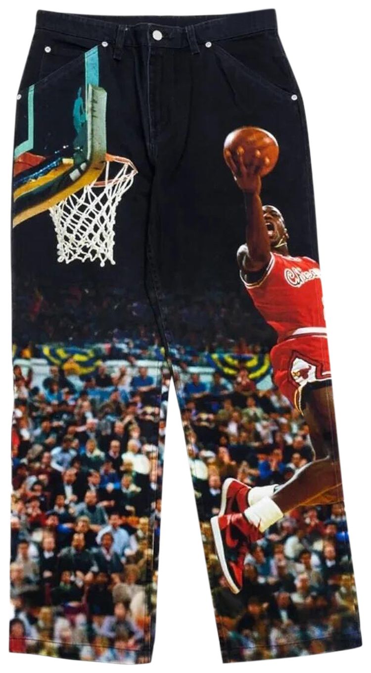 Air Jordan Printed Twill Pants Black