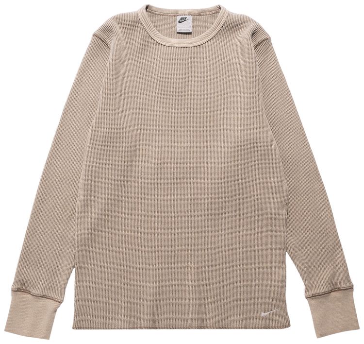 Nike Heavyweight Waffle Long Sleeve Top Flat Pewter