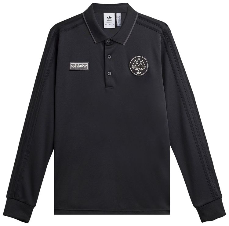 adidas Spezial FC Long Sleeve Polo Utility Black