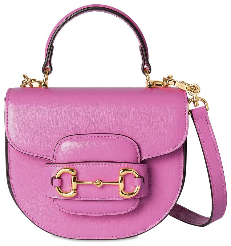 Gucci Horsebit 1955 Mini Top Handle Bag Libre Pink