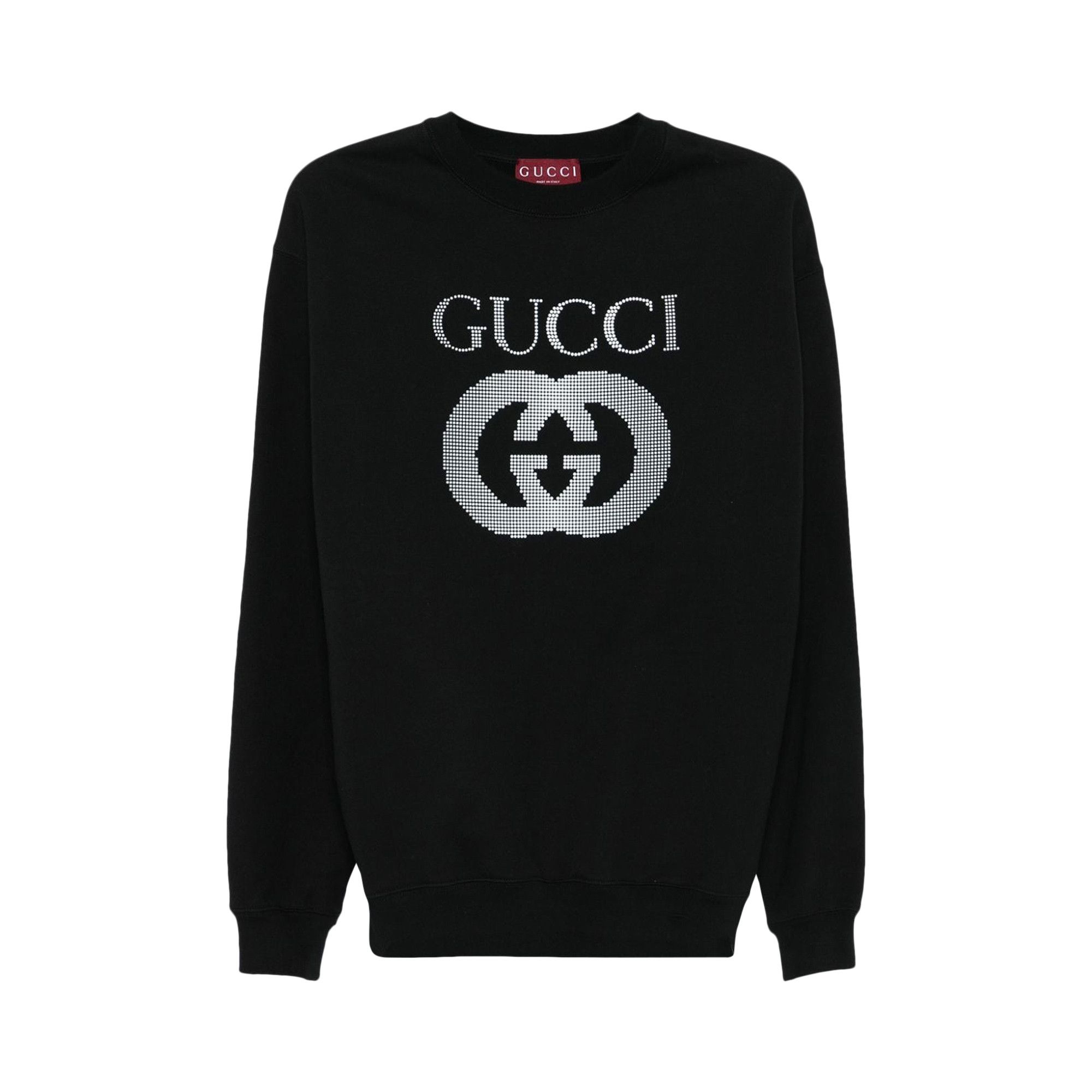 GUCCI｜ ( 784413 XJGQK 1043) Gucci C/Neck Sweatshirt 784413.XJGQC-1043 BLACK MIX | IlDuomo