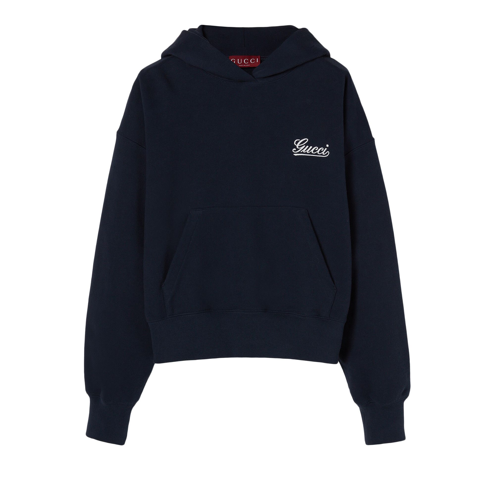 Buy Gucci Jersey Hoodie 'Navy' - 787274 XJGSY 4215 | GOAT