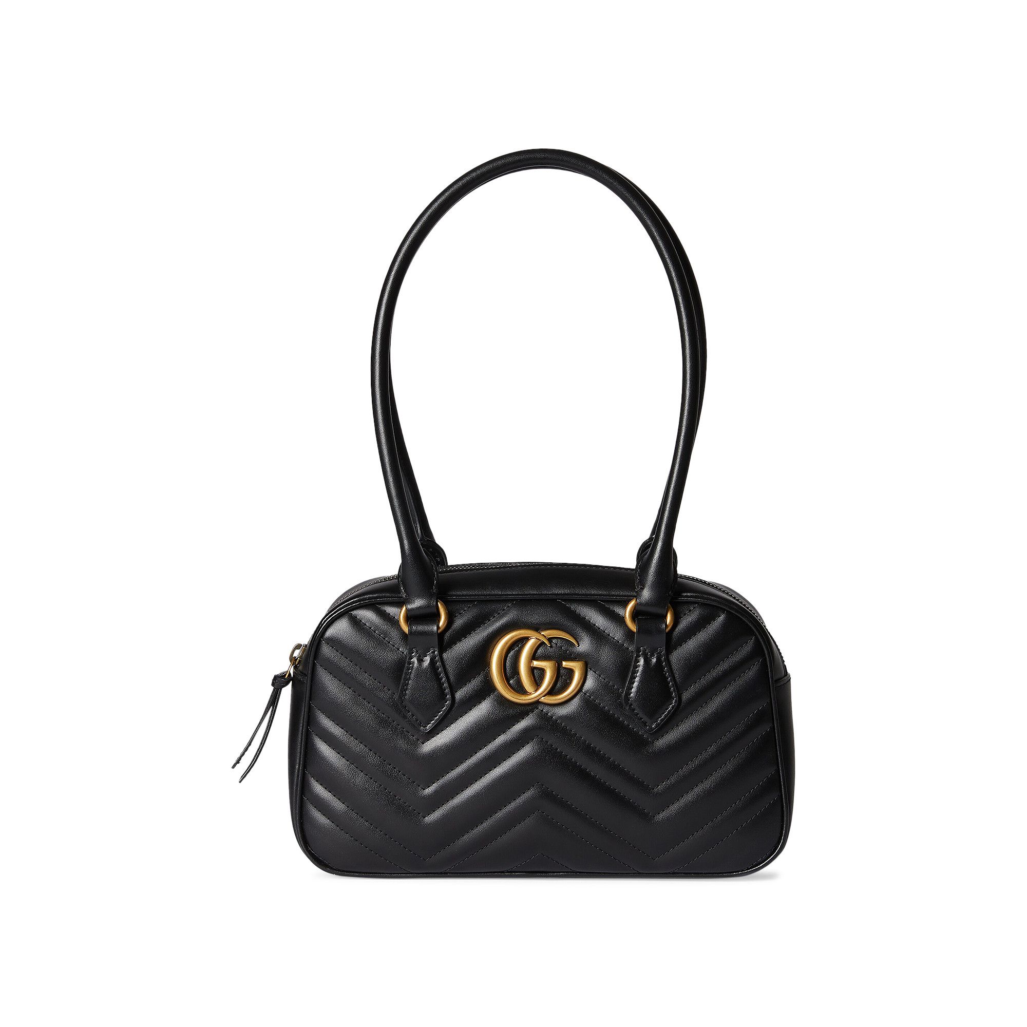 極美品ＧＵＣＣＩハンドバッグ Buy Gucci Marmont Leather Small Top Handle Bag 'Black' - 795199