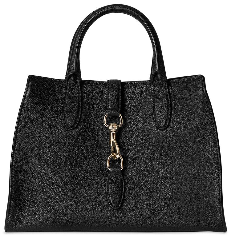 Gucci Medium Tote Bag With Hook Closure Black