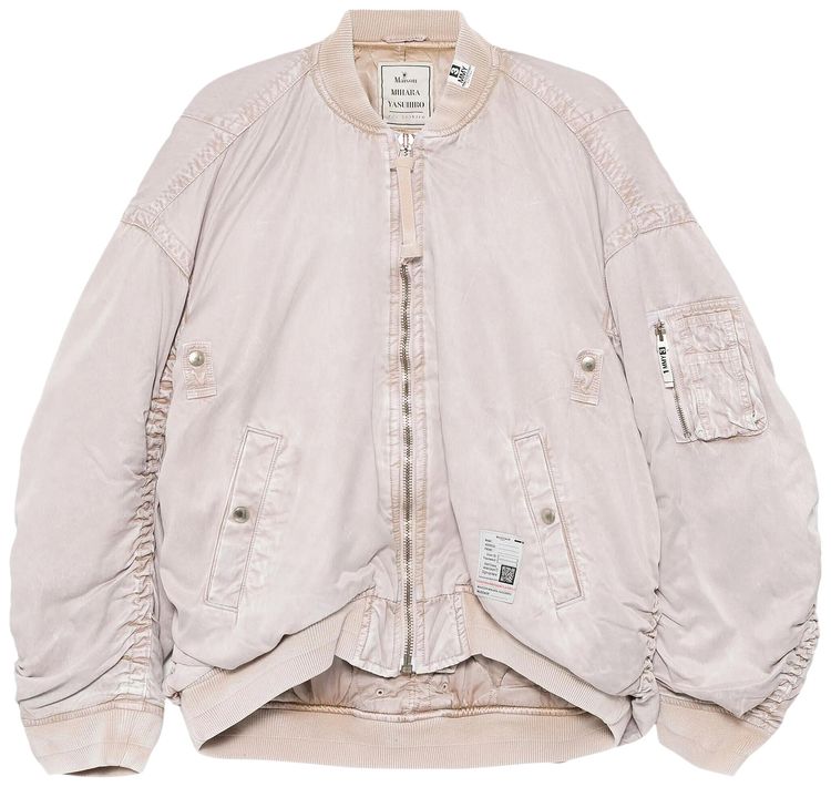 Maison Mihara Yasuhiro MA 1 Bomber Jacket Pink