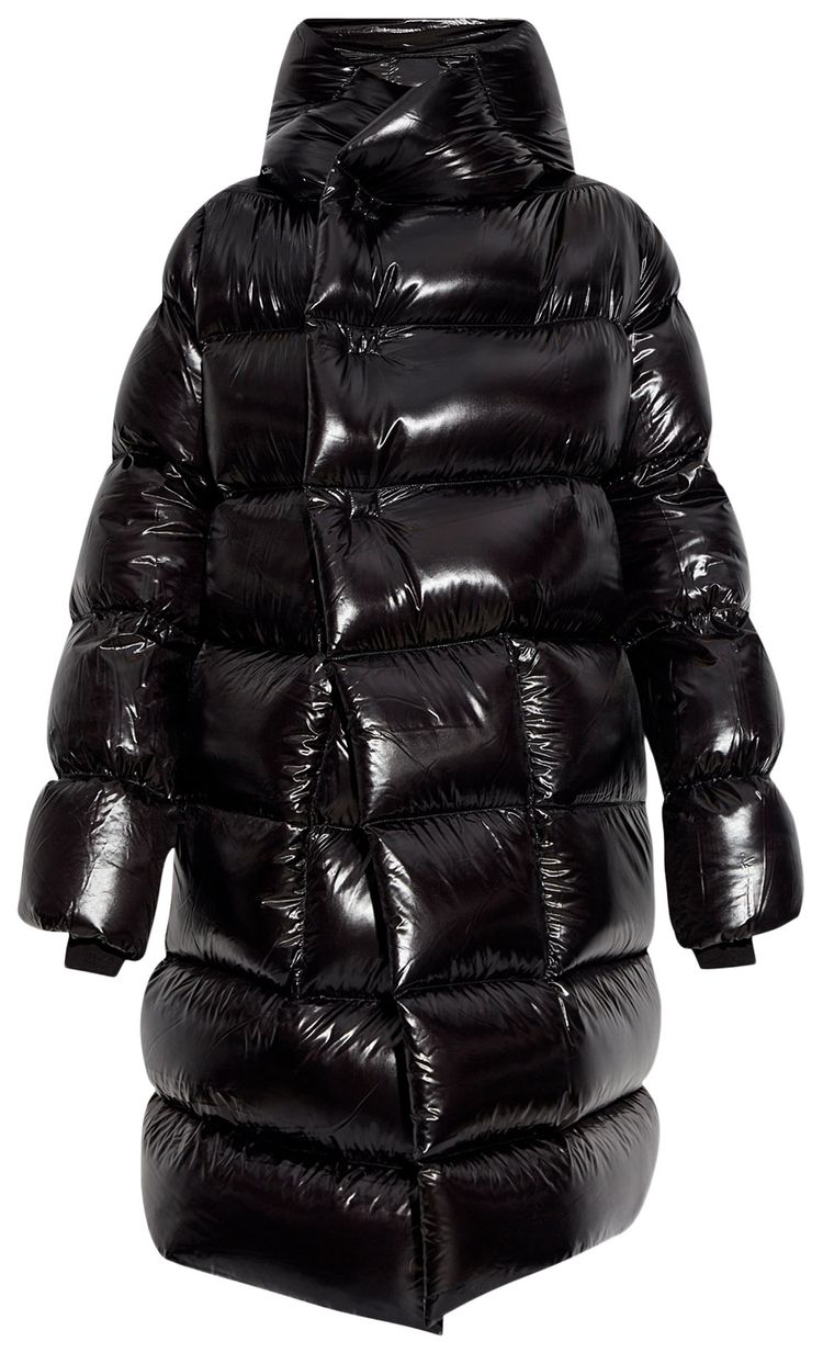 Rick Owens Hooded Puffer Coat Black