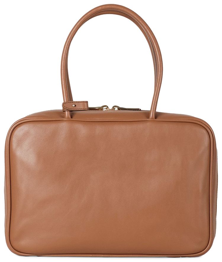 Miu Miu Leather Beau Bag Cognac