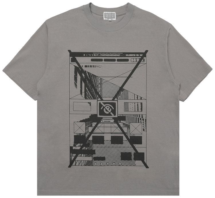 Cav Empt MD Content Corrected T Shirt Charcoal