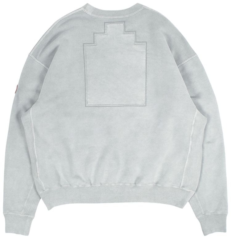 Cav Empt Overdye All Mod Coms Crewneck Grey