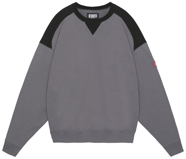 Cav Empt Panel Shoulder Crewneck Charcoal