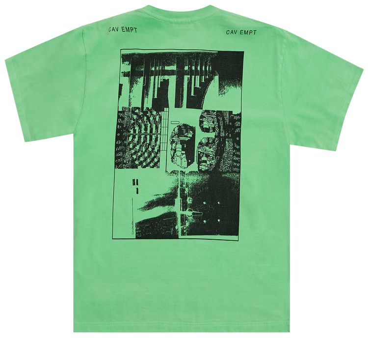 Cav Empt Overdye MD Circumvent T Shirt Green