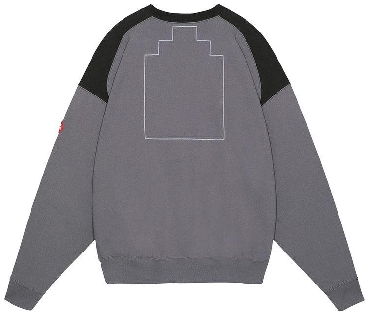 Cav Empt Panel Shoulder Crewneck Charcoal