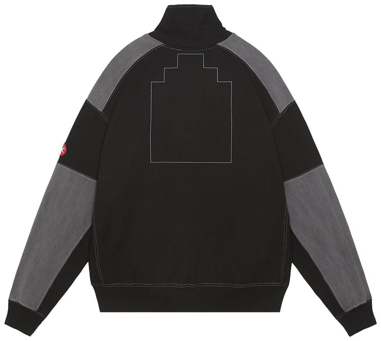 Cav Empt Overdye Paneled Light Zip Jacket Black