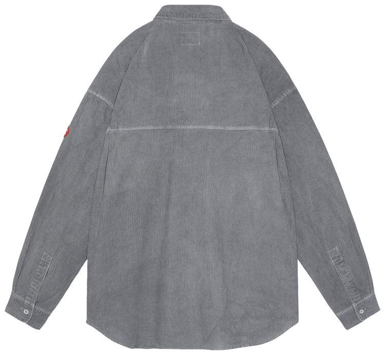 Cav Empt Overdye Cord Design Big Shirt Grey
