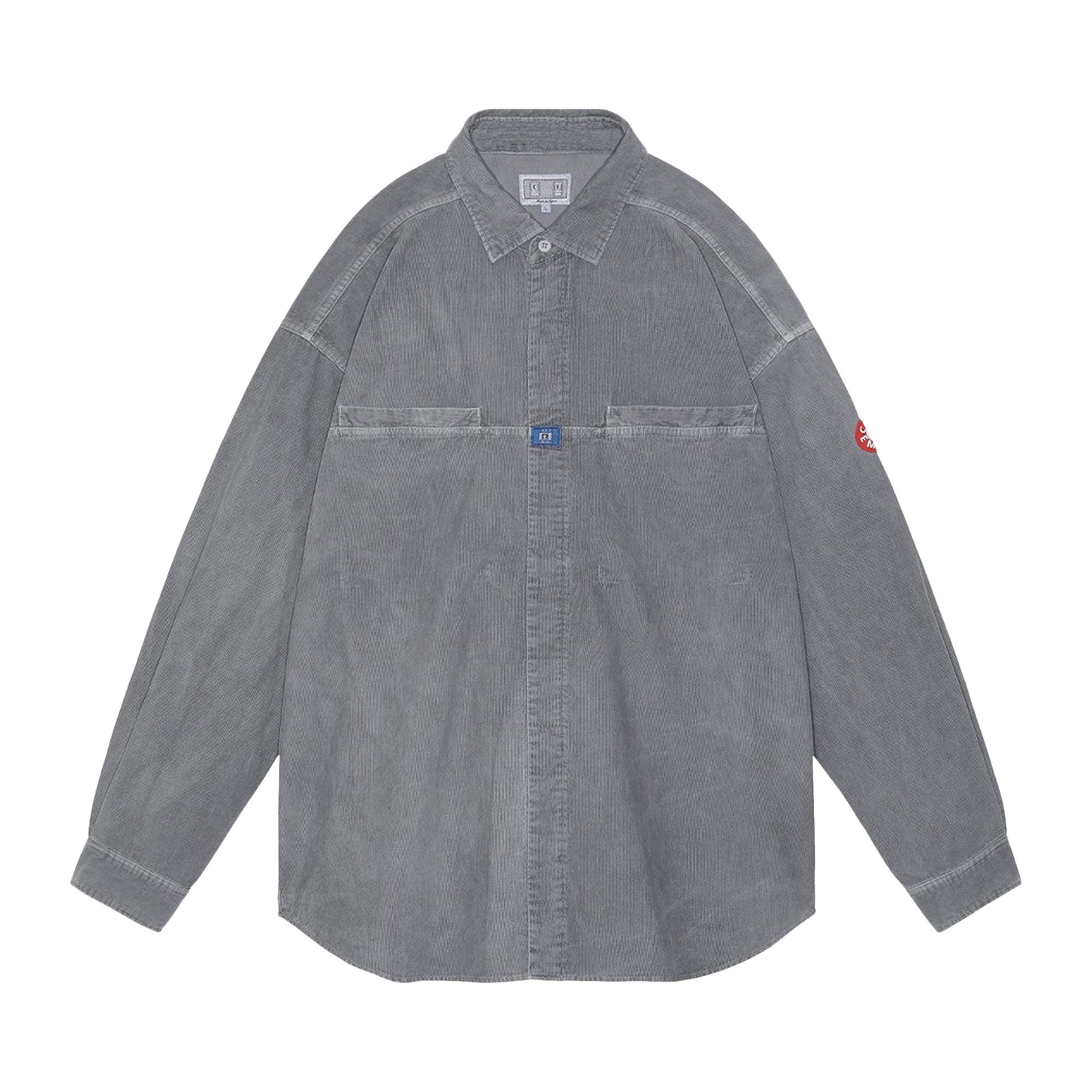 Buy Cav Empt Overdye Cord Design Big Shirt 'Grey' - CES26SH04 GREY