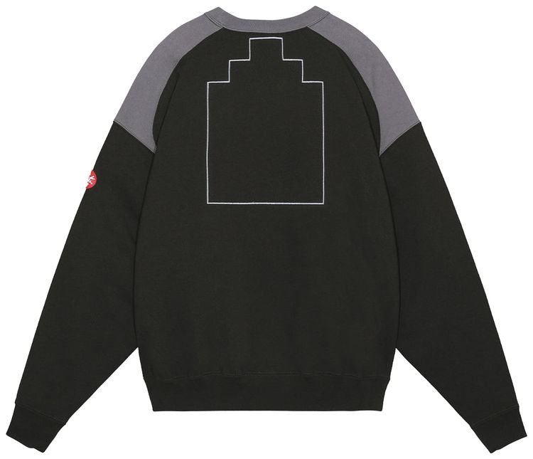 Cav Empt Panel Shoulder Crewneck Black