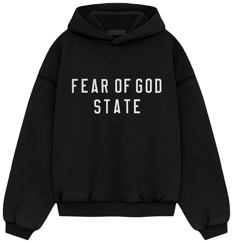 Fear of God Essentials Heavy Fleece Hoodie Black