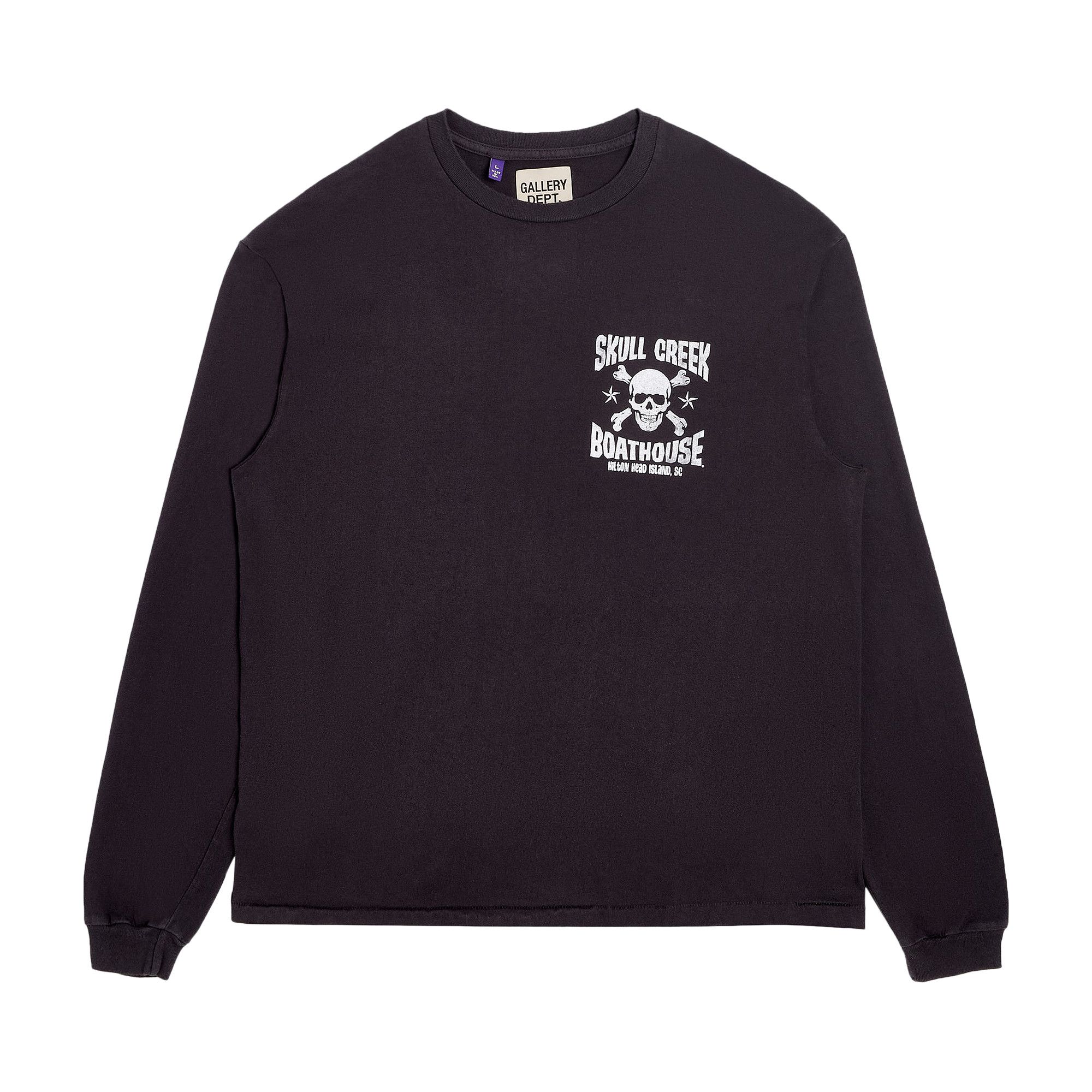 Buy Gallery Dept. Skull Creek Long-Sleeve Tee 'Vintage Black