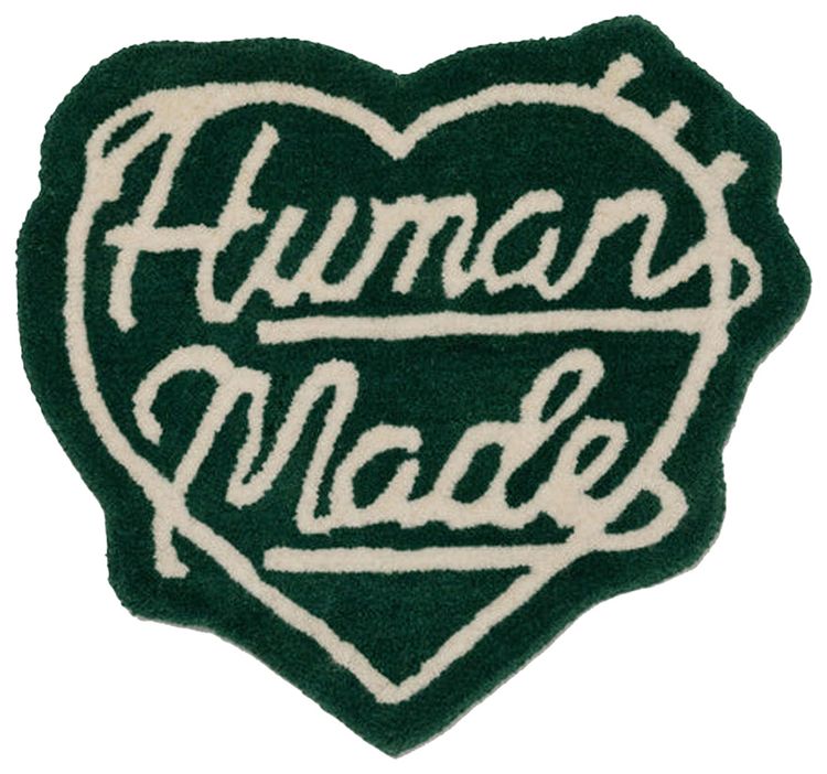 Human Made Heart Rug Medium Green