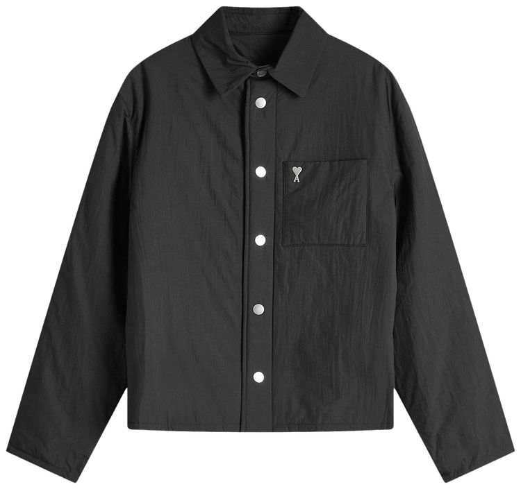 Ami Padded Overshirt Black