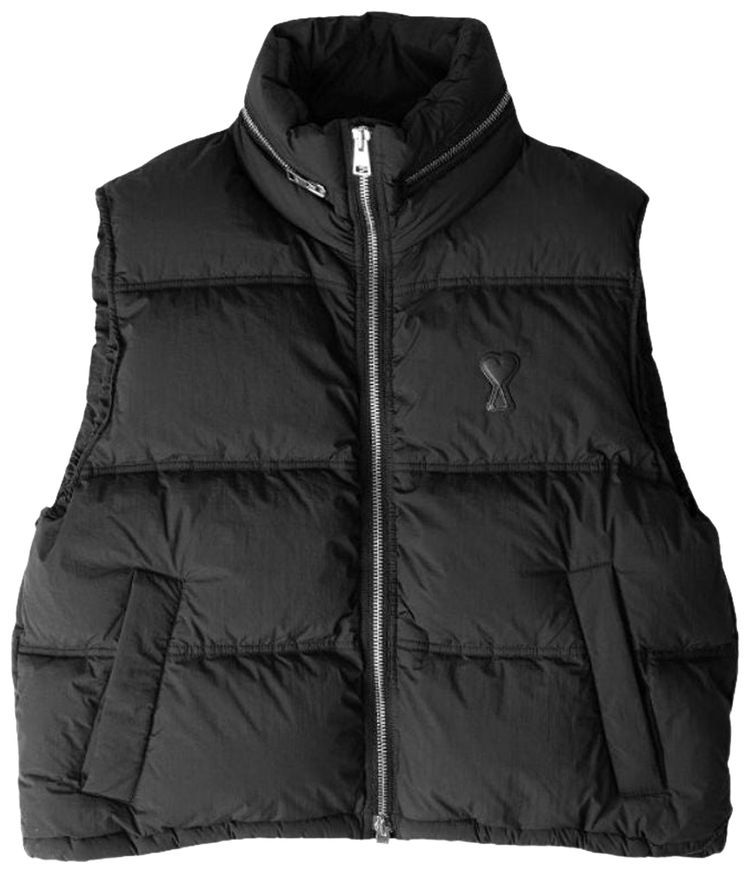 Ami Hooded Down Vest Black