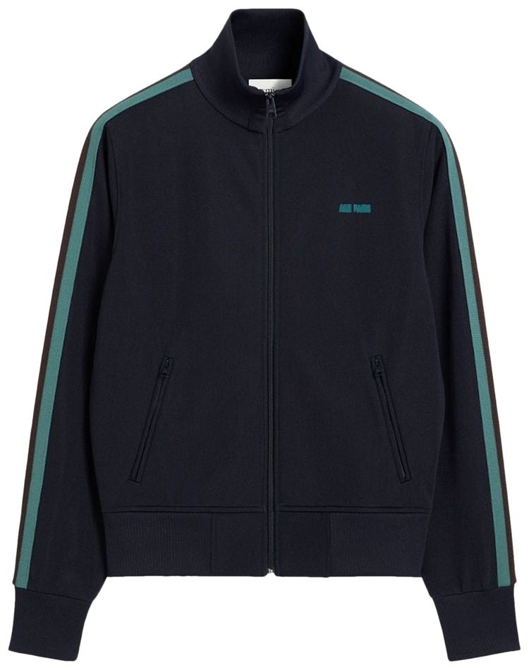 Ami Zipped Sweatshirt Blue