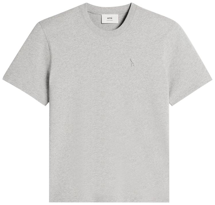 Ami Heart Logo T Shirt Grey