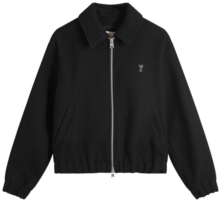 Ami Zipped Jacket Black