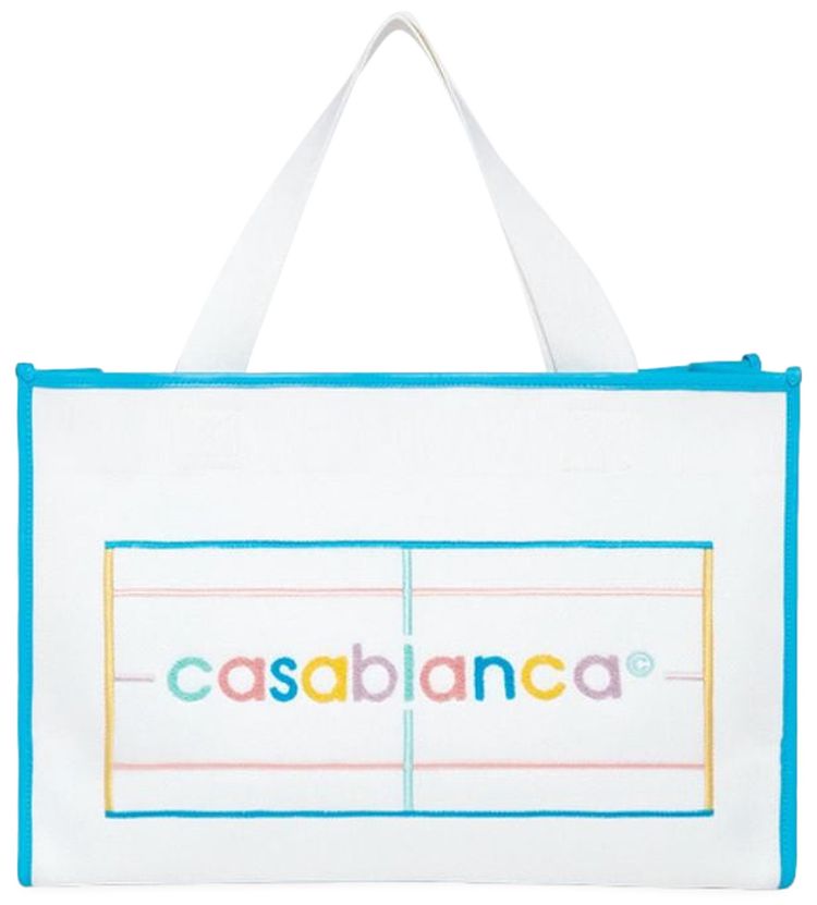 Casablanca Knit Logo Embossing Tote Bag Multicolor