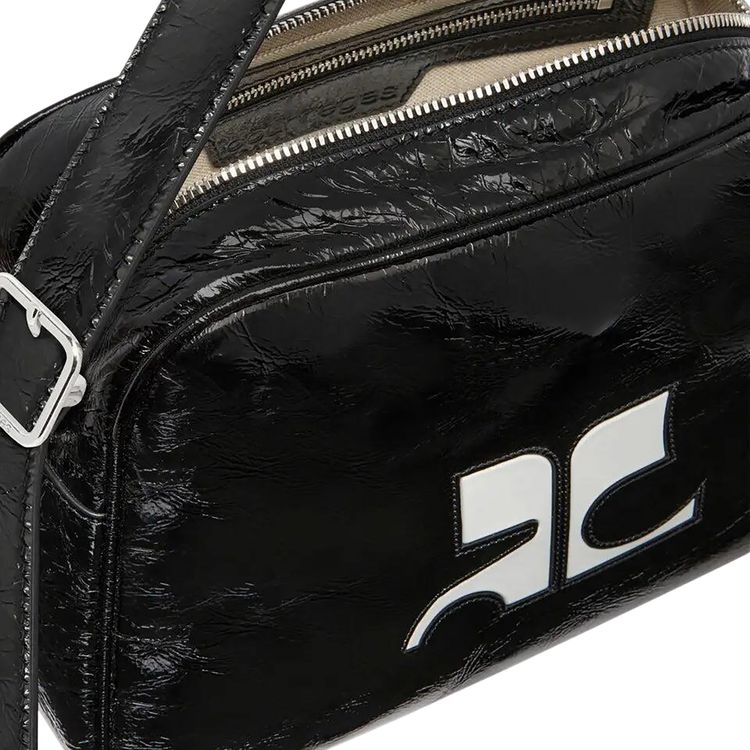 Courreges Reedition Camera Bag Black