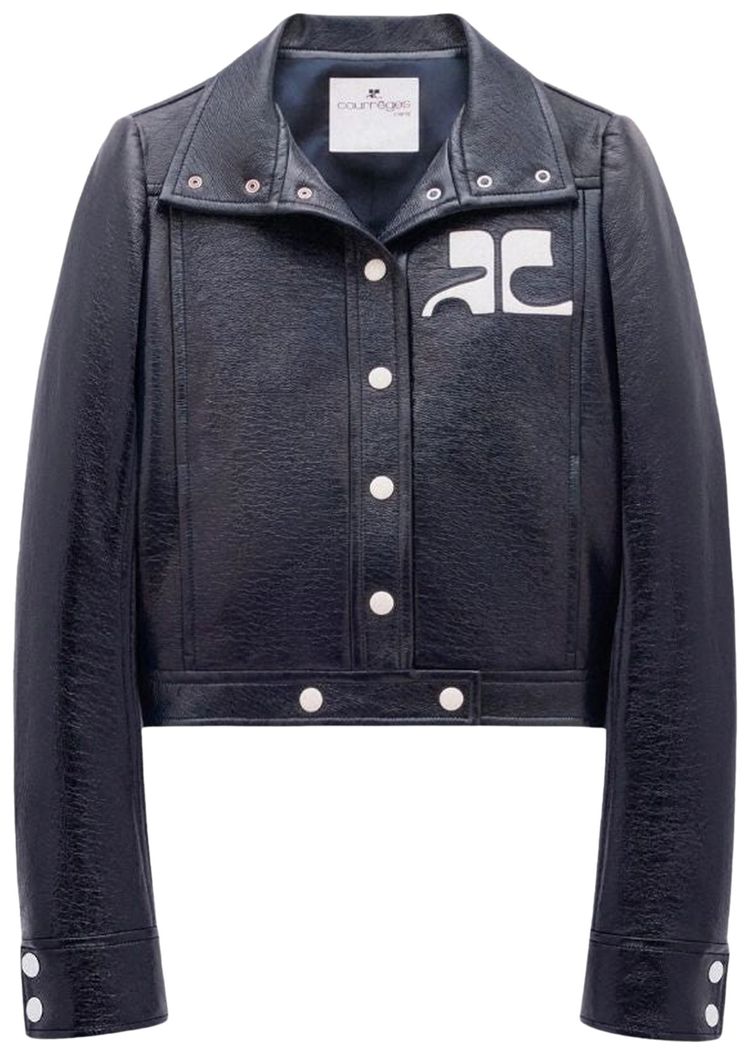 Courreges Reedition Vinyl Jacket Blue