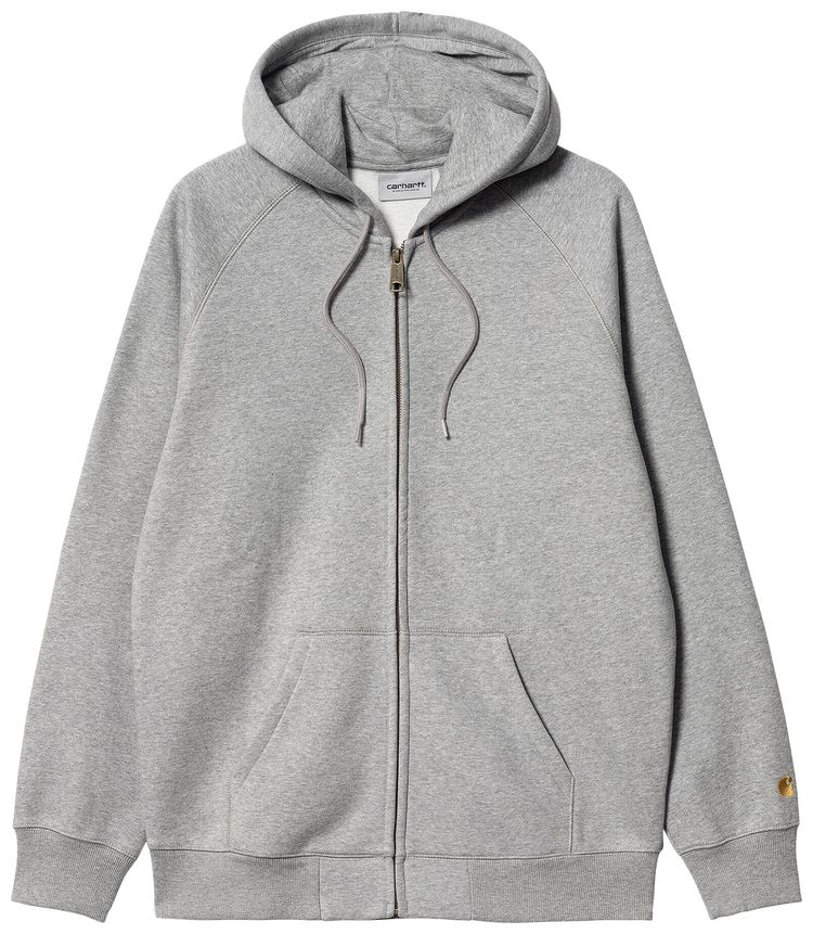 Carhartt WIP Hooded Chase Jacket Grey HeatherGold